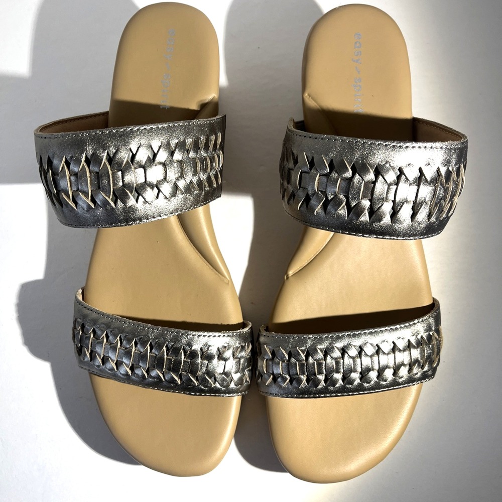 Easy Spirit Women's Selllia Slip-On Champagne Platform Wedge Sandals 8.5M NWOT - Picture 3 of 9